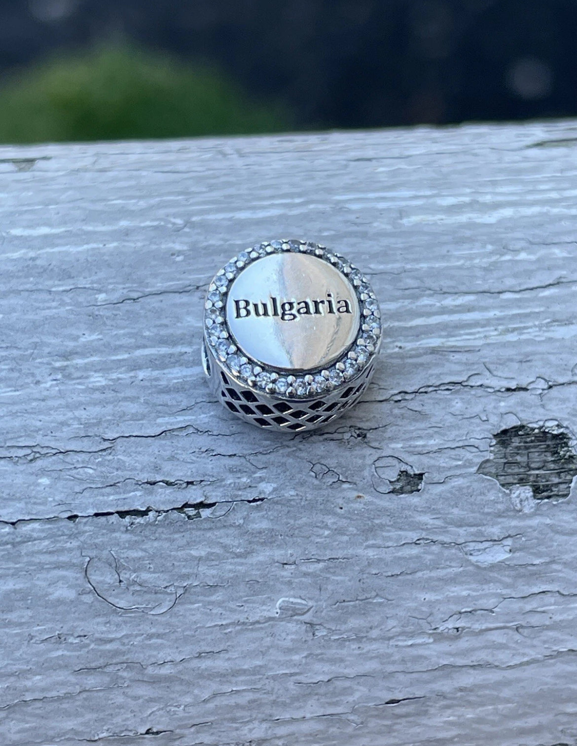 Pandora Bulgaria Country Exclusive Round Signet Flag Charm