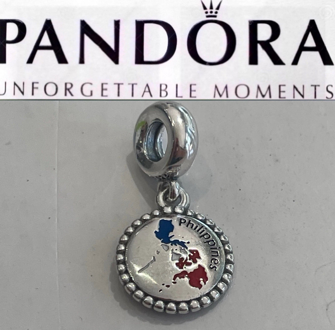Pandora Philippines Exclusive Country Flag Map Dangle Moments Charm