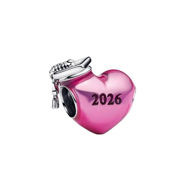 Pandora Graduation 2026 Heart Charm 794635C01 or 794635C02