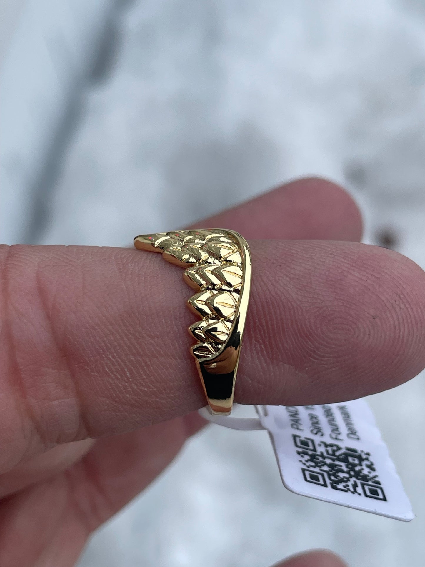 PANDORA MARVEL THOR WINGS GOLD-PLATED OPEN RING 164222C00