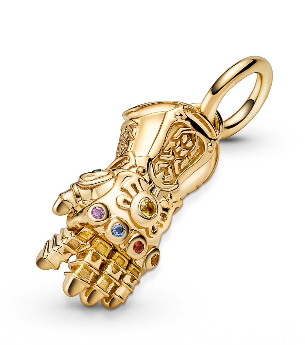 Pandora x Marvel Thanos Avengers Infinity Gauntlet Shine Gold Pendant Charm
