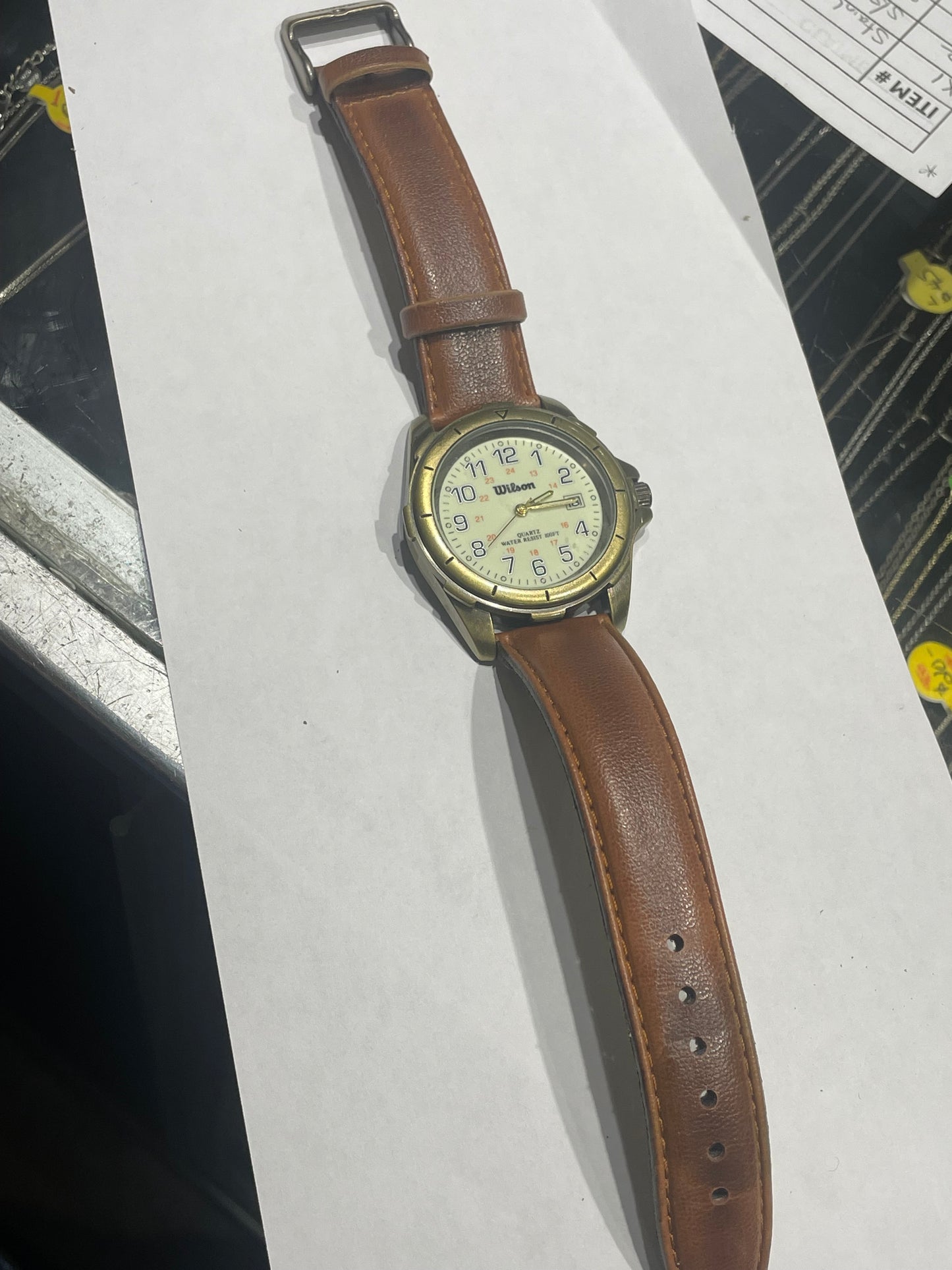 Men’s Vintage Wilson Tan Leather Watch