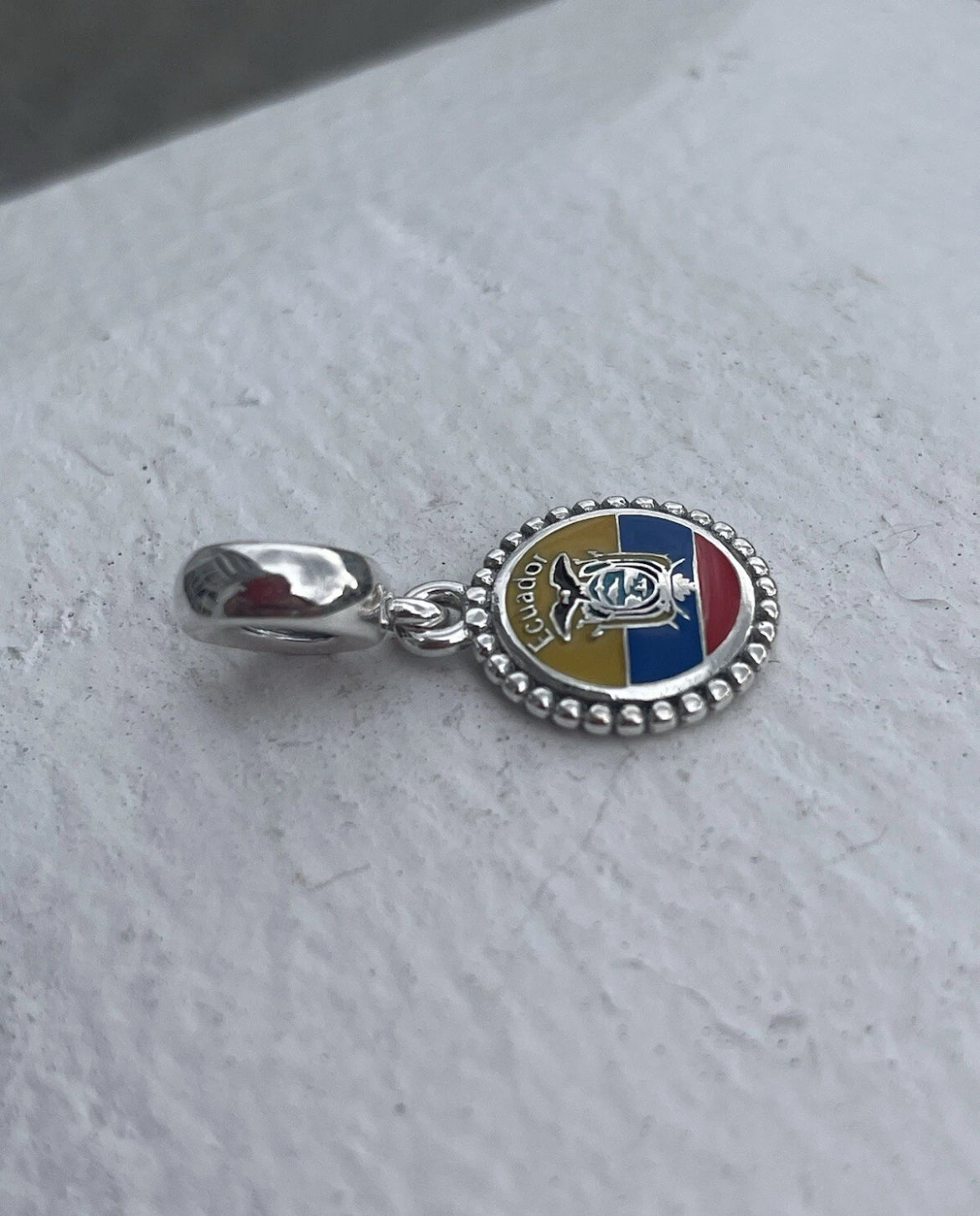 Pandora Ecuador Country Flag Exclusive Travel Dangle Charm