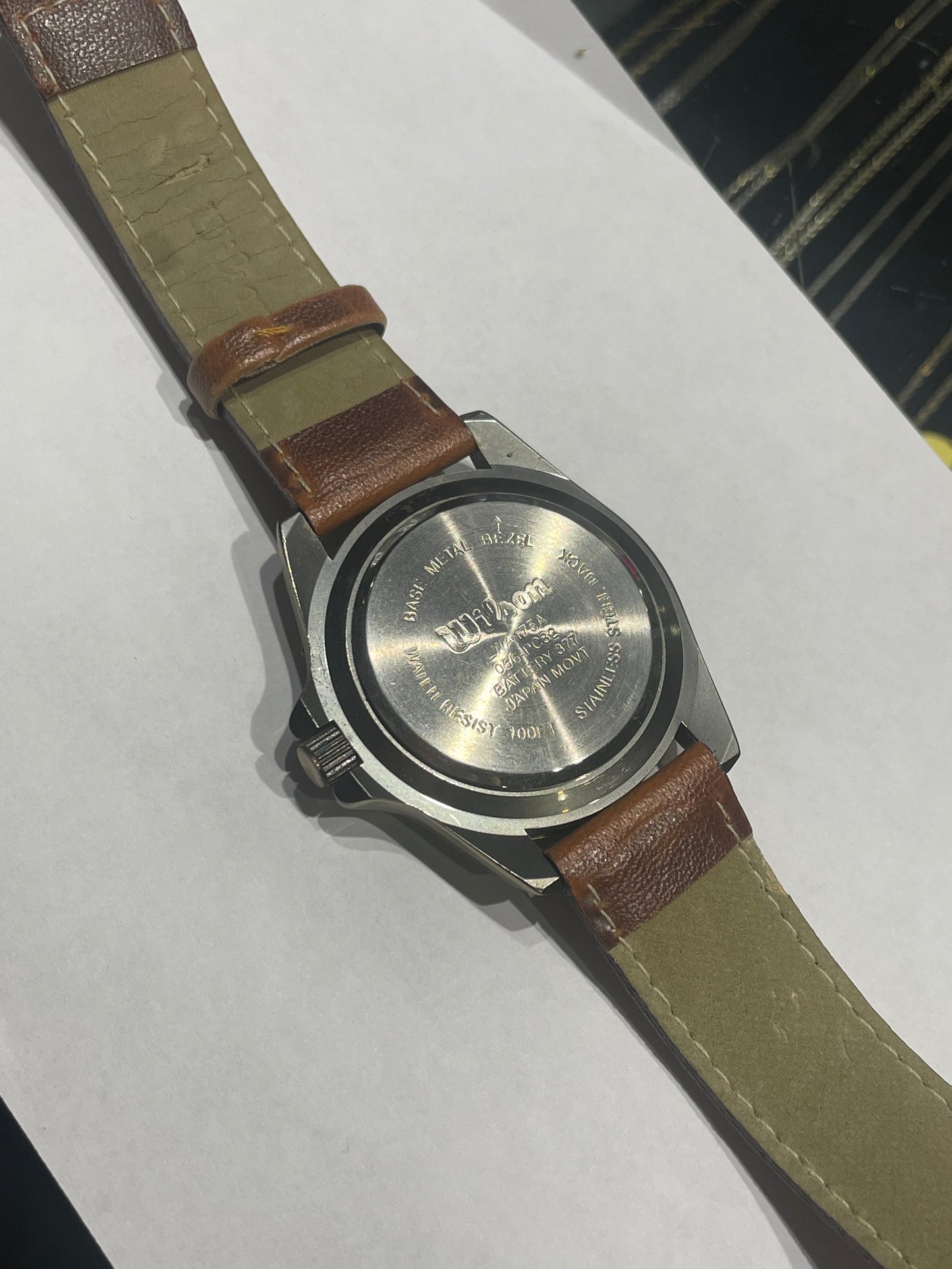 Men’s Vintage Wilson Tan Leather Watch
