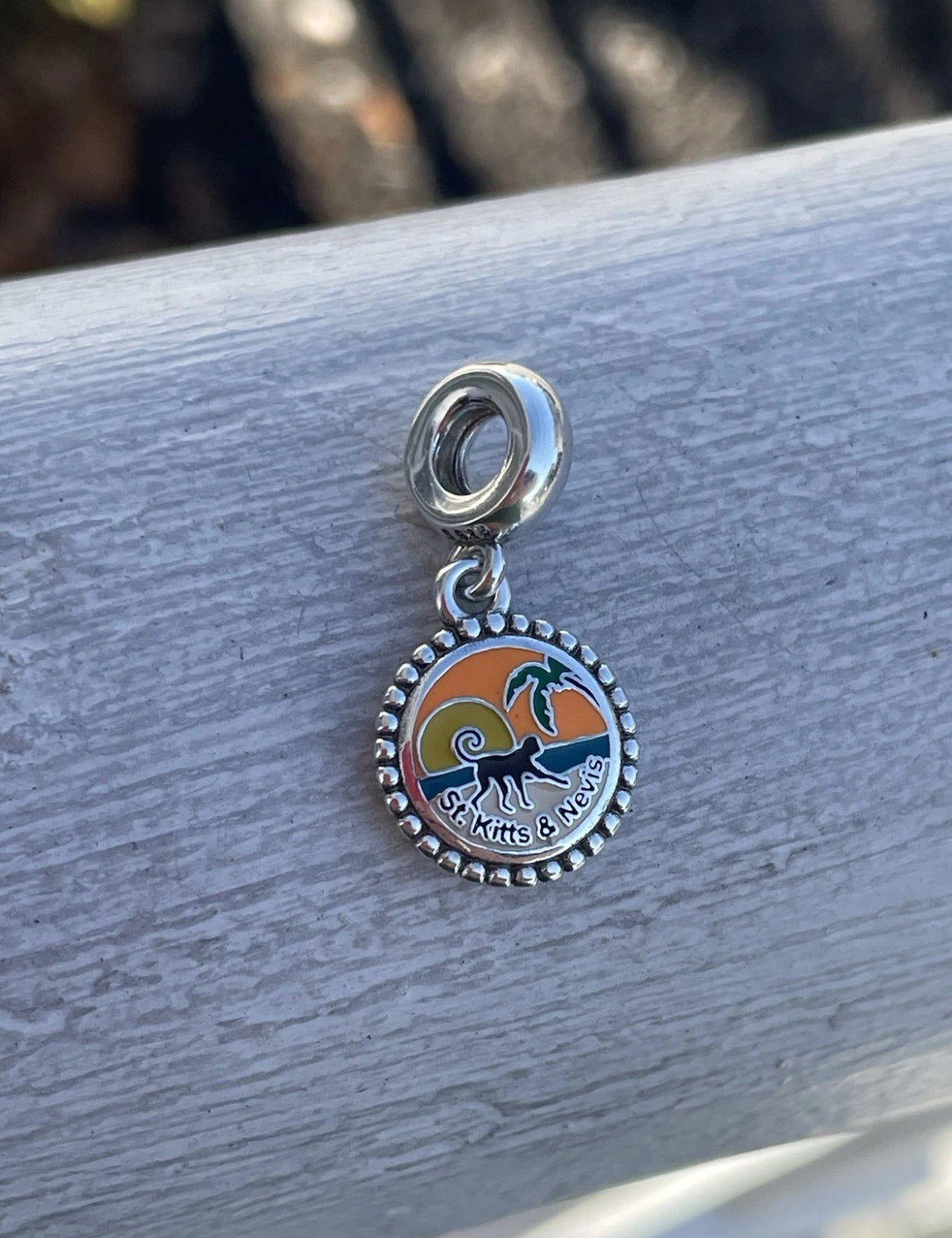 Pandora St. Kitts & Nevis Island Country Exclusive Travel Vacation Dangle Charm