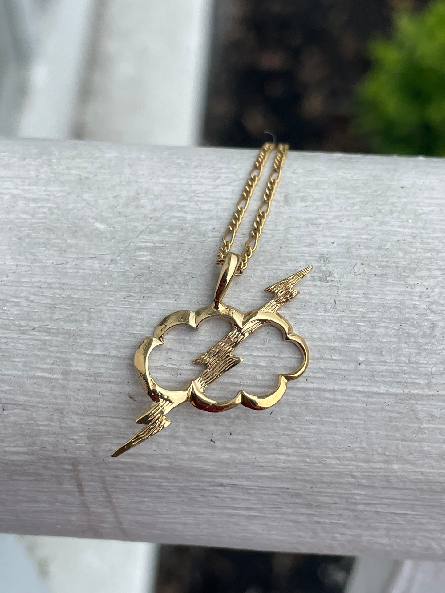 Gold Filled Storm Cloud Necklace 16”