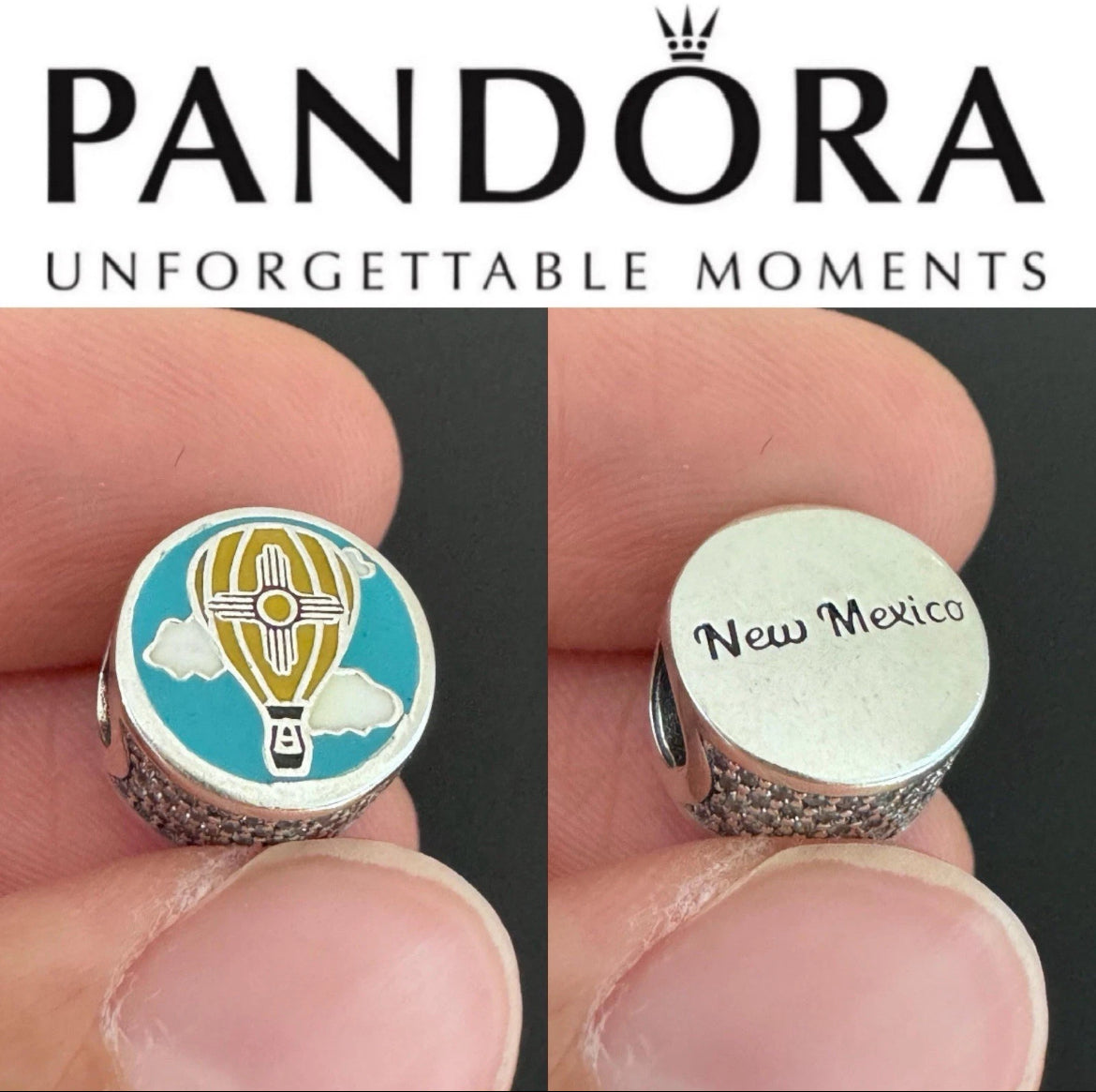Pandora New Mexico State Exclusive New Round Signet Charm