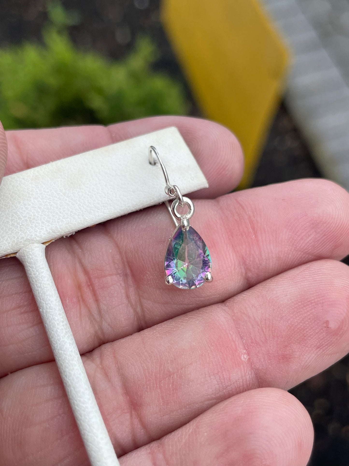 925 Sterling Silver Mystic Topaz Dangle Earrings