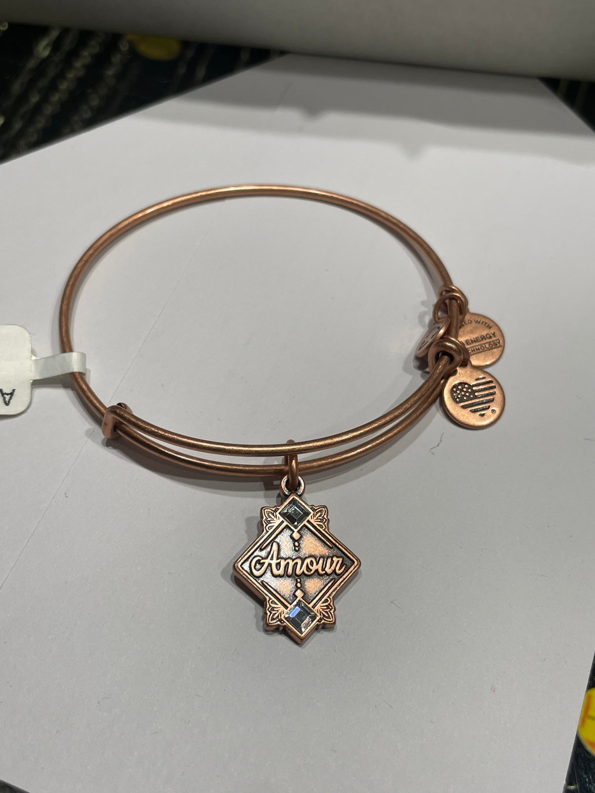 Alex and Ani Rose Gold Tone Amour Love Bracelet - New with Tags and Gift Box