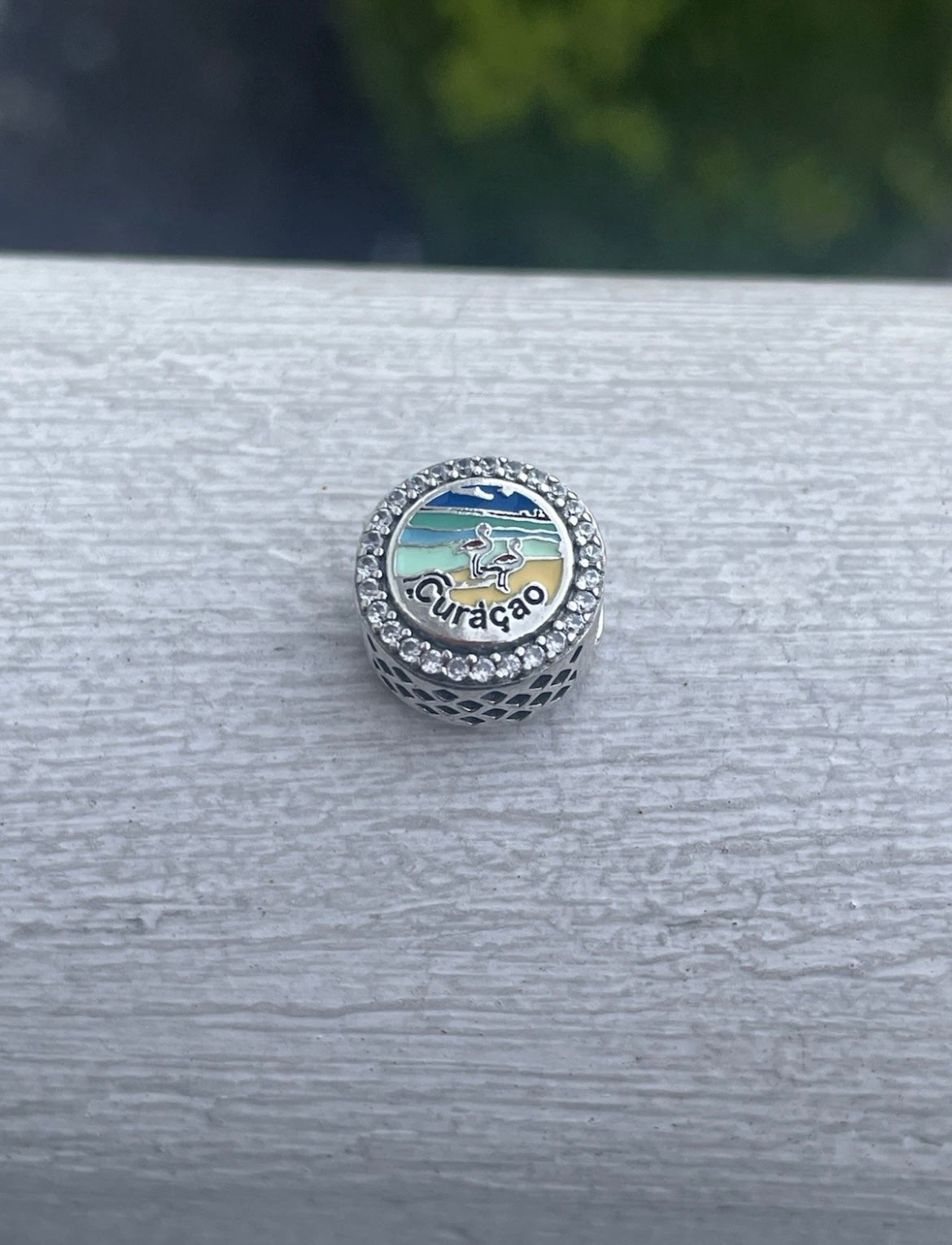 Pandora Curacao Round Signet Exclusive Charm