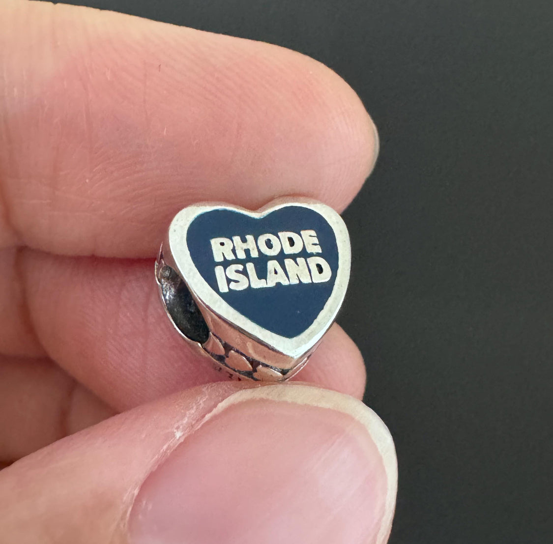 Pandora State of Rhode Island Exclusive Scenic Travel Heart Charm
