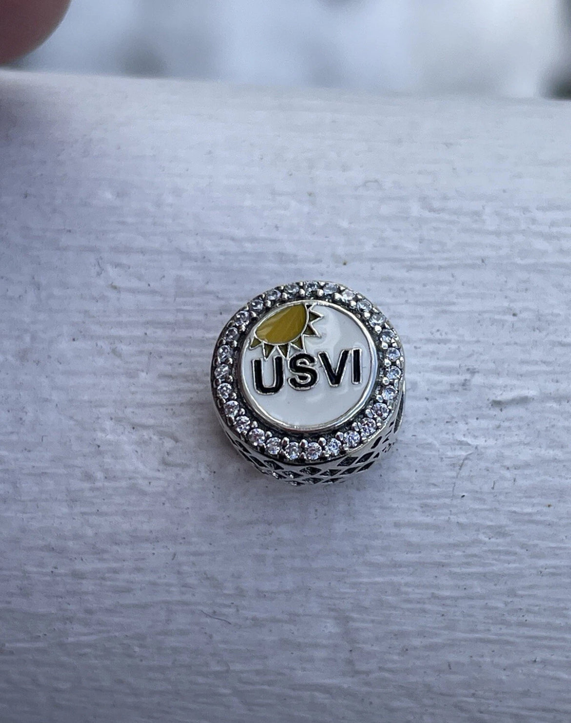 Pandora USVI United States Virgin Islands Round Signet Exclusive Charm