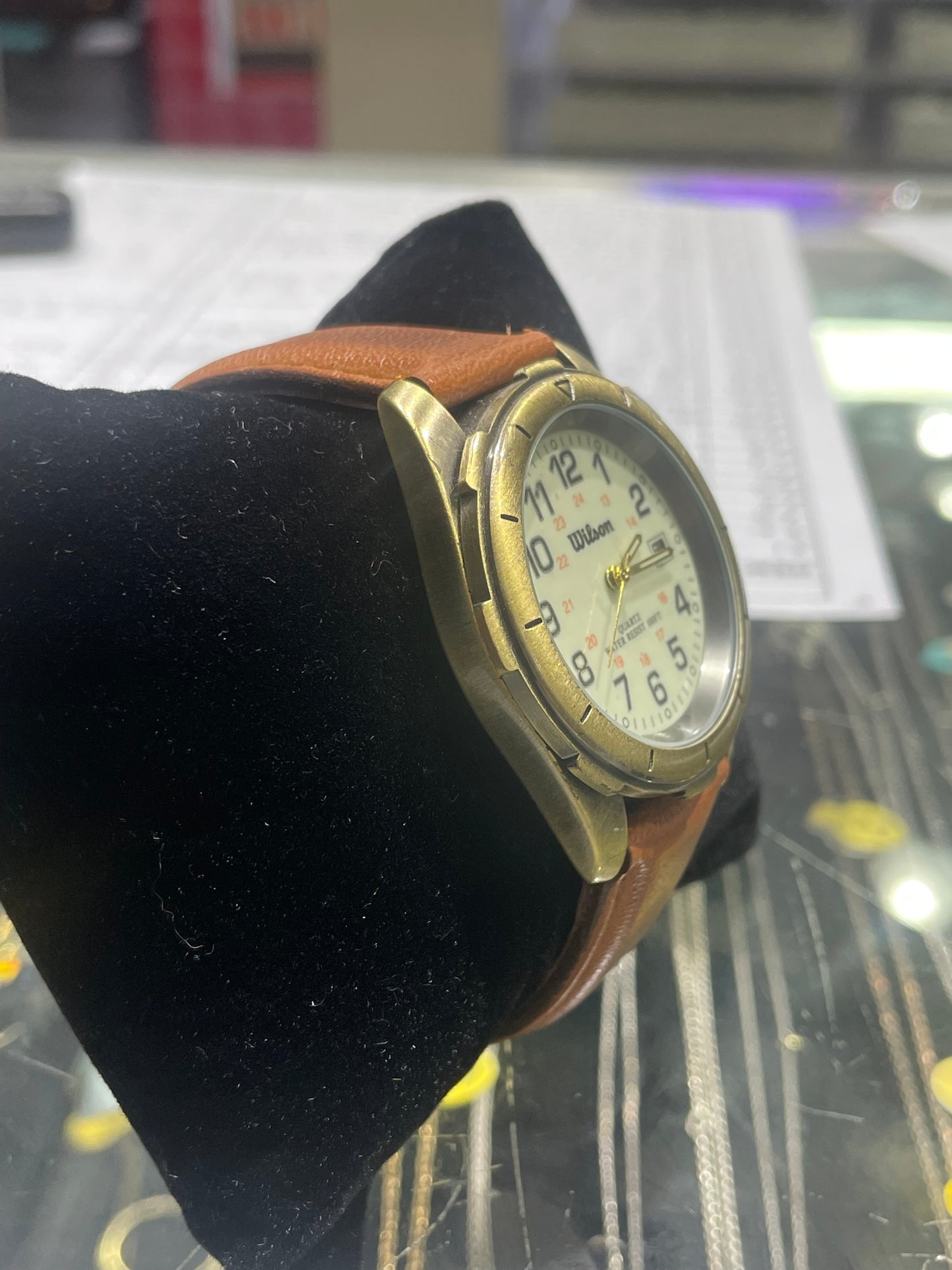 Men’s Vintage Wilson Tan Leather Watch