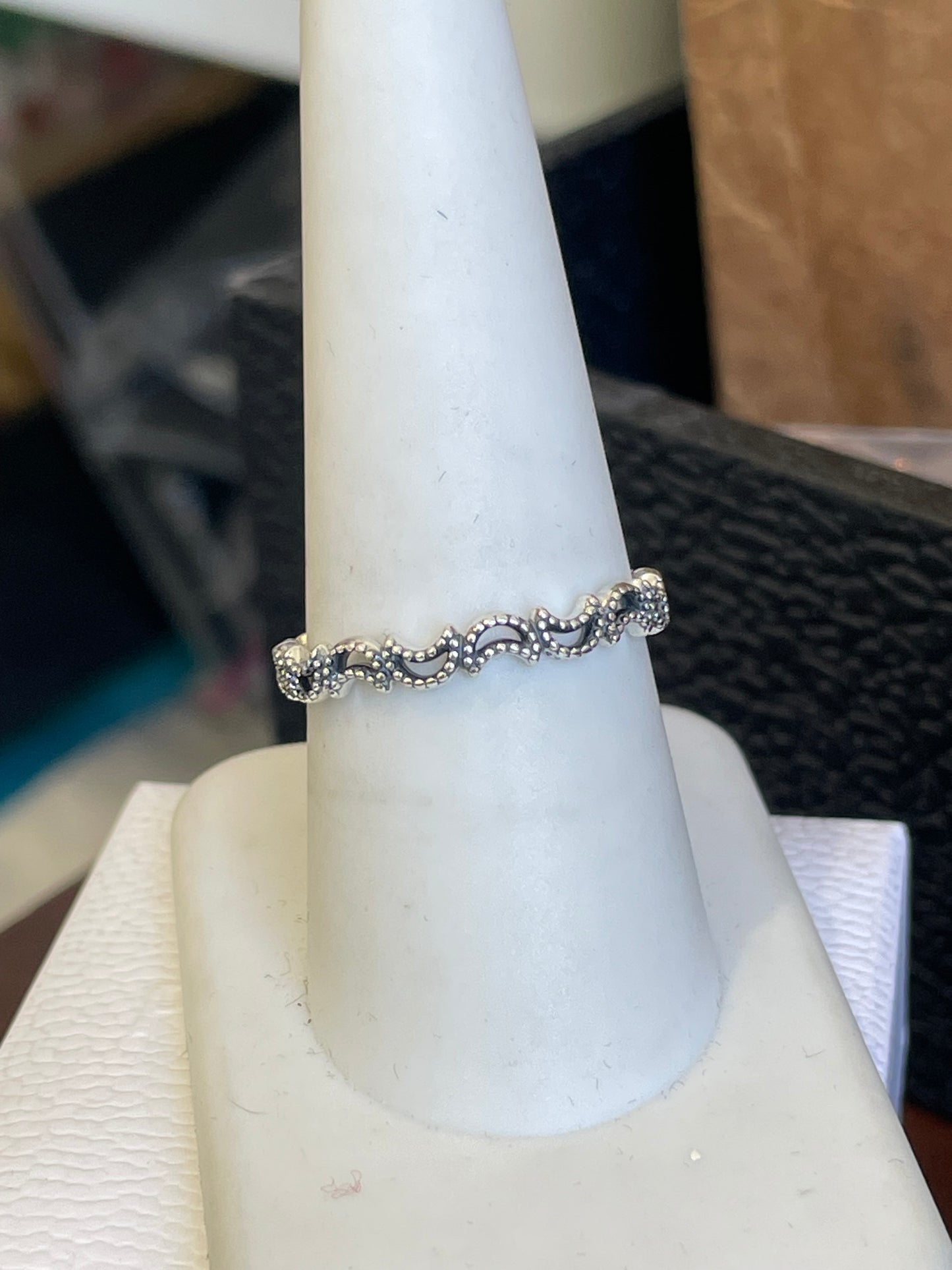 Pandora Crescent Moon Ring 194258C00 Size 8.5