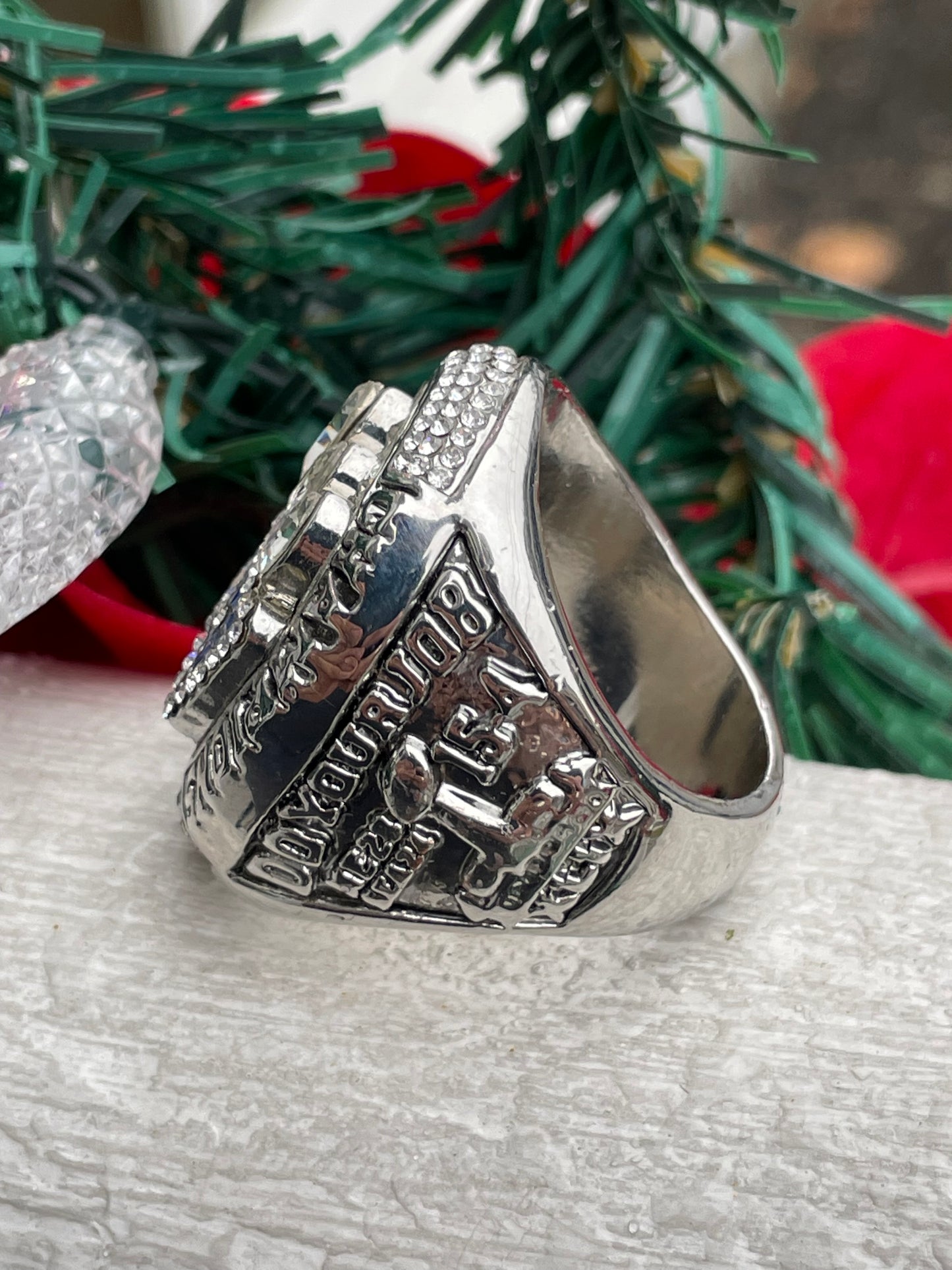 Super Bowl New England Patriots 2014 Do Your Job Championship Replica Ring Size 12