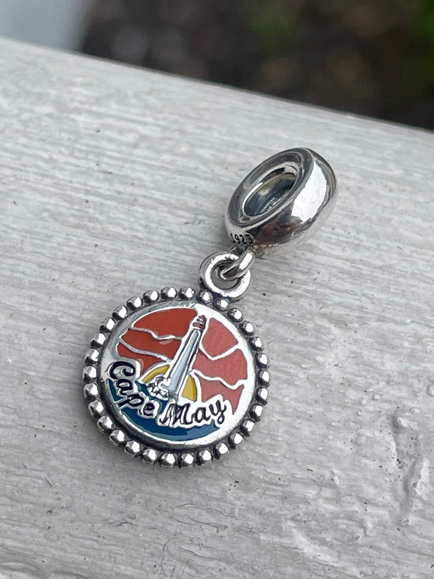 Pandora Cape May New Jersey State Exclusive Travel Beach Dangle Charm