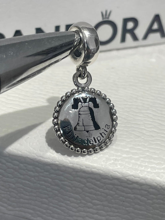 Pandora Philadelphia Liberty Bell Dangle Charm