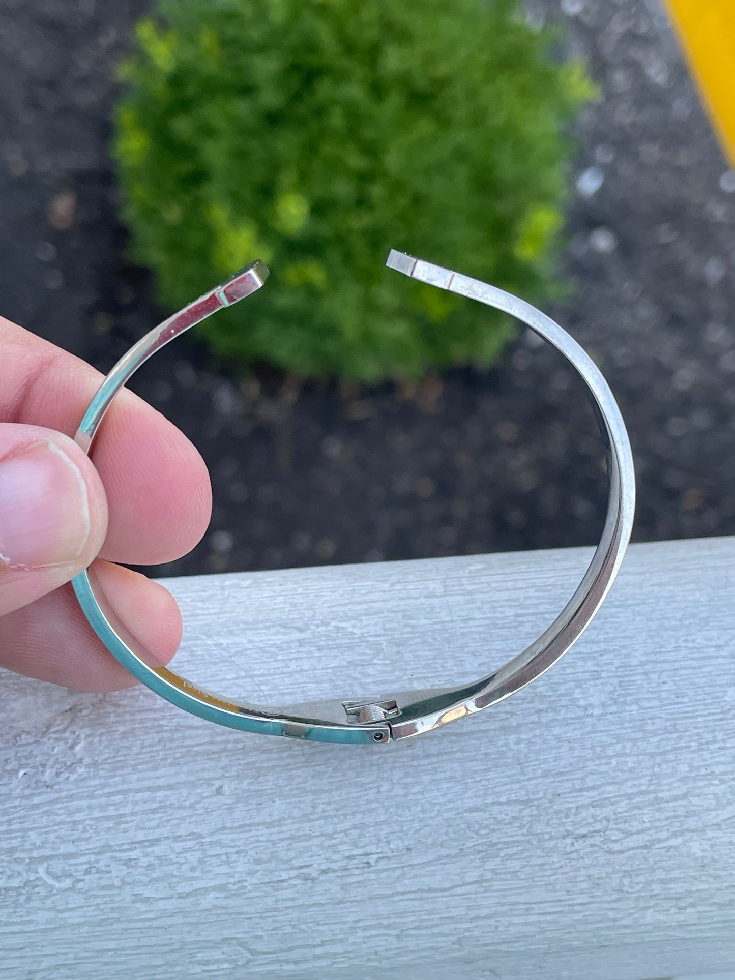 Stainless Steel Tiffany & Co Style T Bar Cuff Bracelet