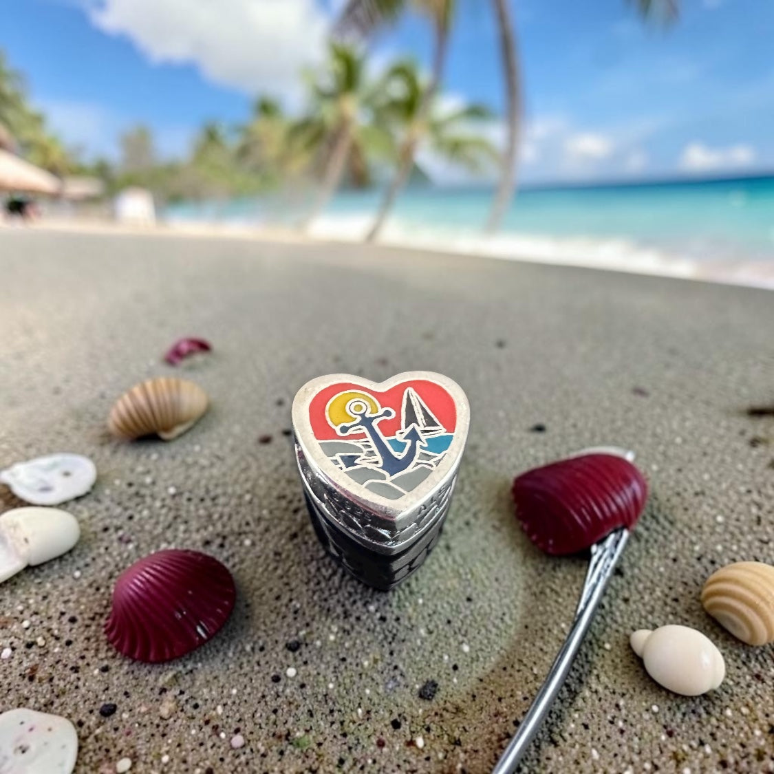 Pandora State of Rhode Island Exclusive Scenic Travel Heart Charm