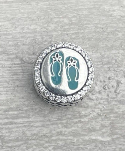 Pandora Panama City Beach Florida Exclusive Round Signet Travel Charm