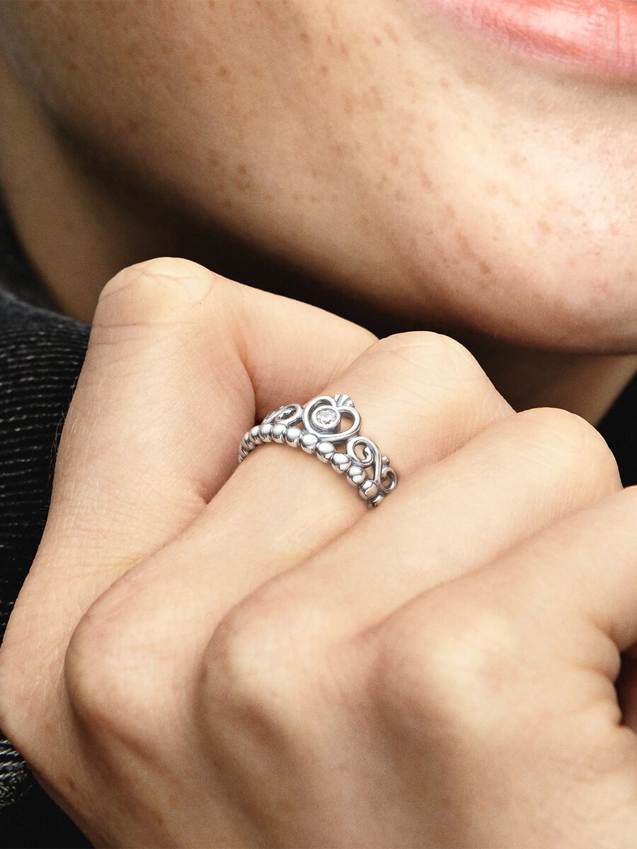 Pandora My Princess Beaded Crown Ring