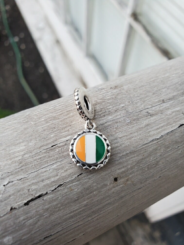 Pandora Country of Ireland Exclusive Flag Dangle Charm