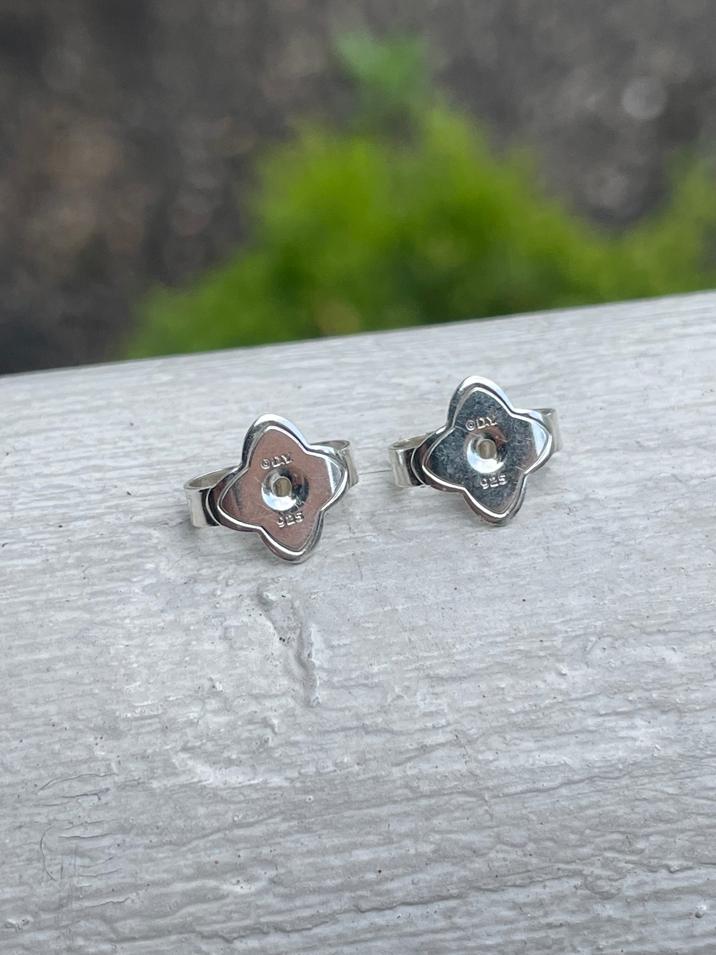 David Yurman 11x11mm Full Diamond Albion Stud Earrings.