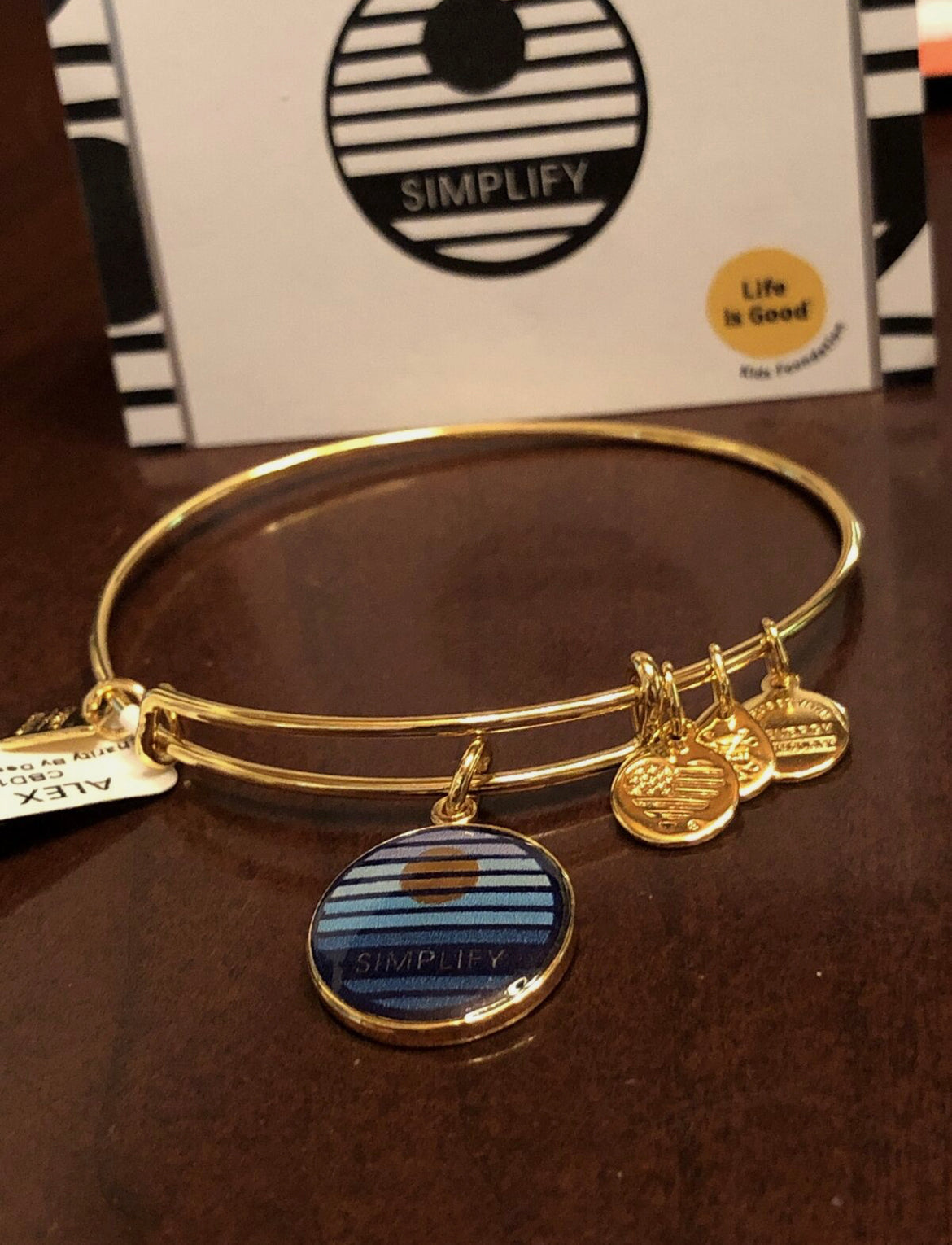 Alex and Ani Simplify Bracelet Shiny Goldtone