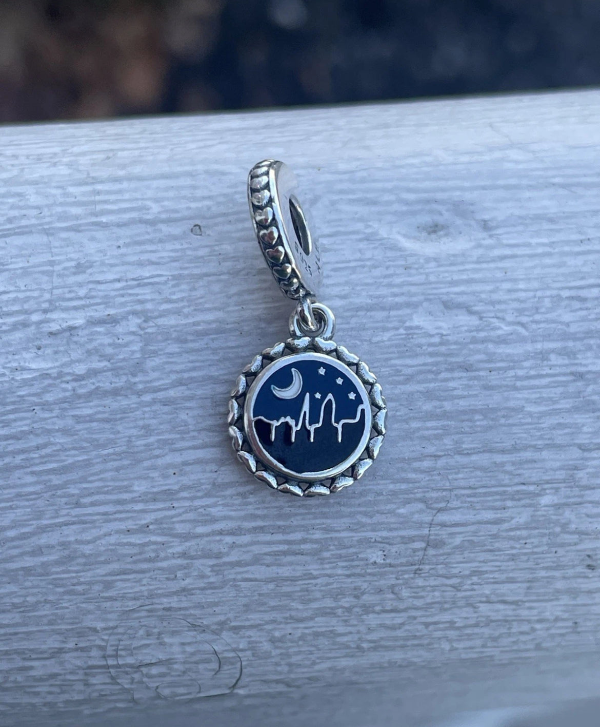 Pandora Nighttime in Charleston South Carolina State Exclusive Travel Destination Vacation Dangle Charm