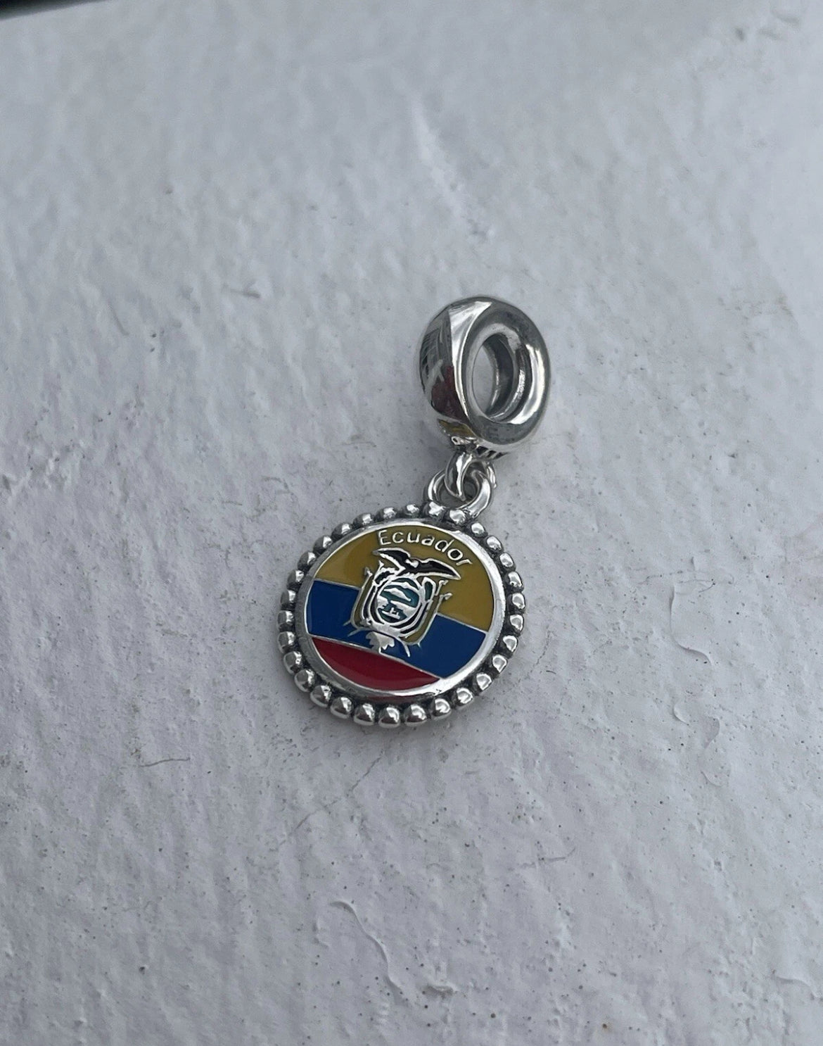 Pandora Ecuador Country Flag Exclusive Travel Dangle Charm