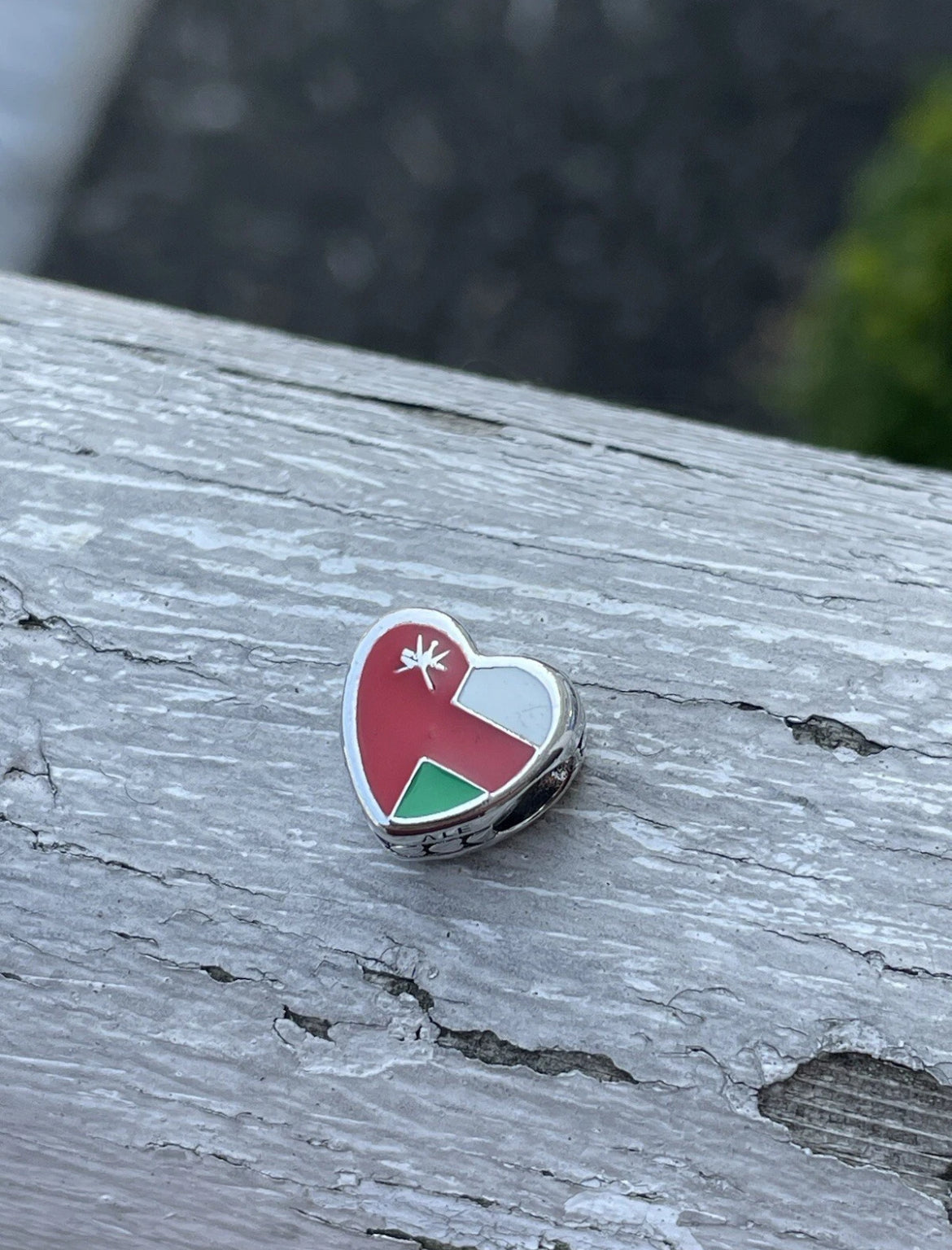 Pandora Oman 🇴🇲 Exclusive Country Flag Colors Heart Charm