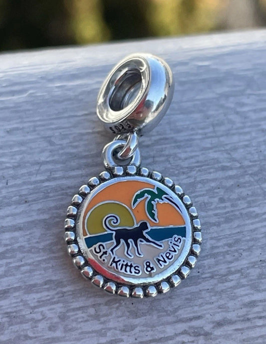 Pandora St. Kitts & Nevis Island Country Exclusive Travel Vacation Dangle Charm