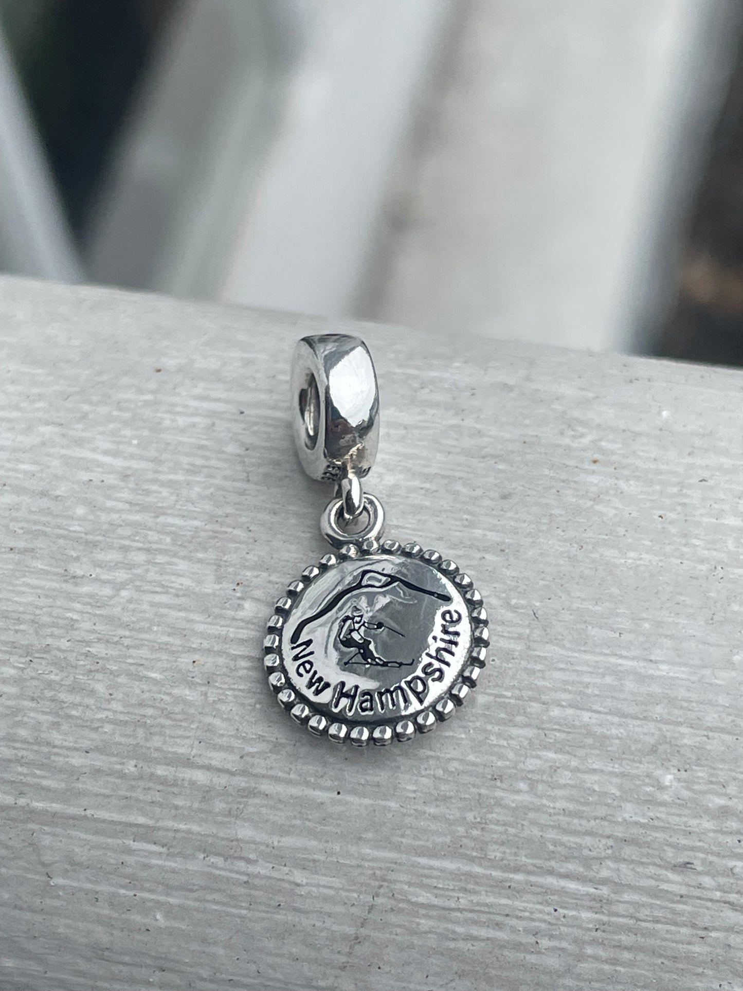 Pandora New Hampshire Exclusive Ski Vacation Travel Dangle Charm