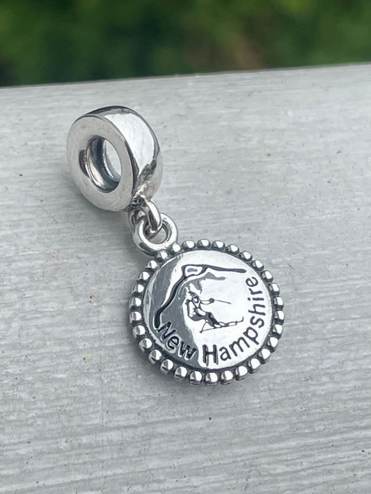 Pandora New Hampshire Exclusive Ski Vacation Travel Dangle Charm