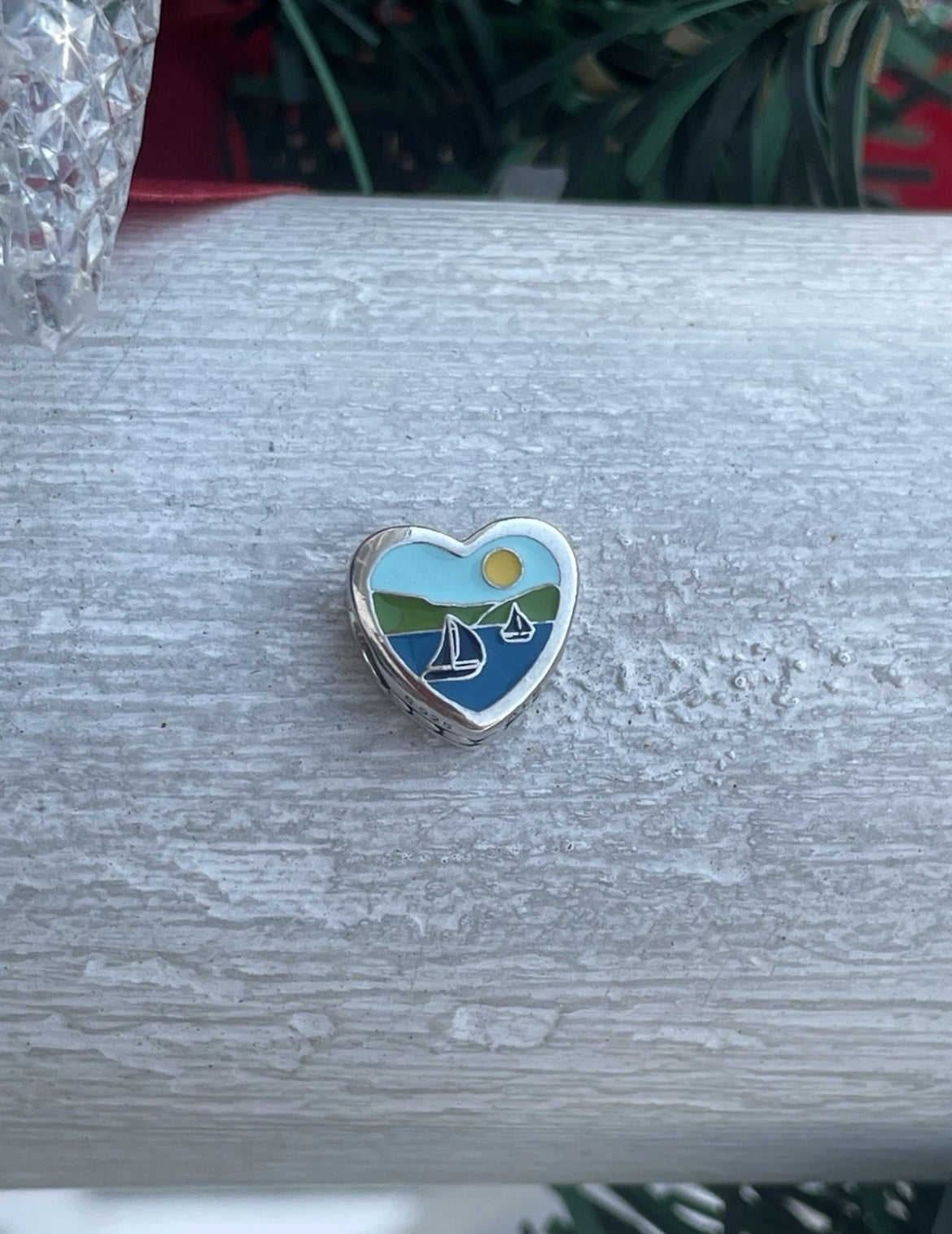 Pandora Michigan State Online Exclusive Travel Destination Vacation Scenic Heart Charm