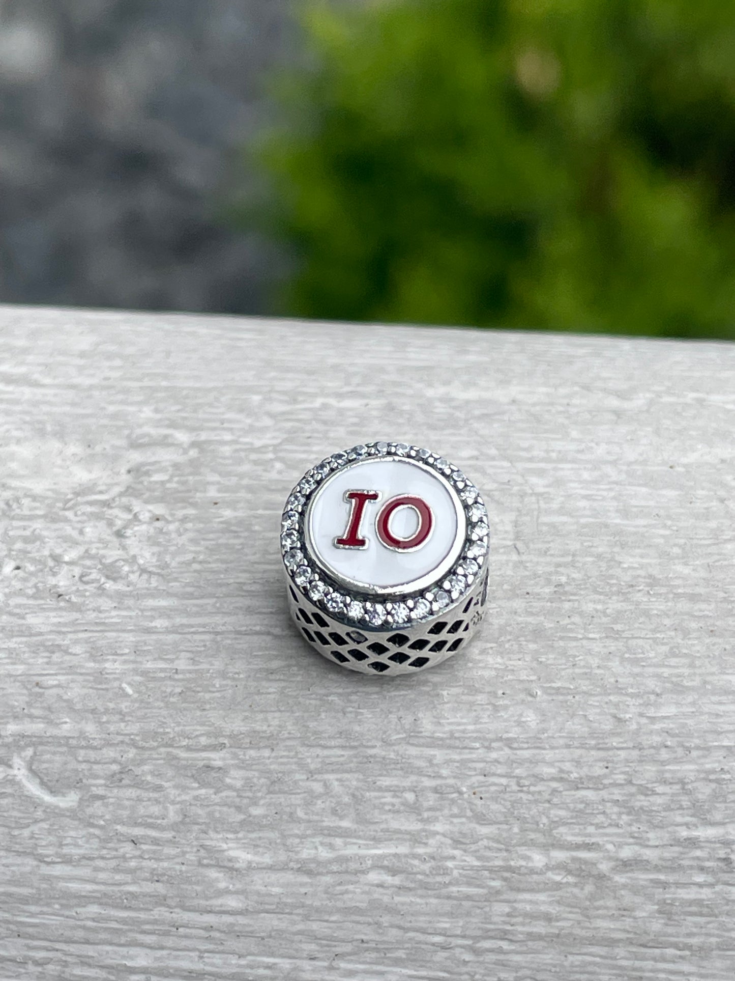 Pandora Ohio State Exclusive Travel Signet Round Charm