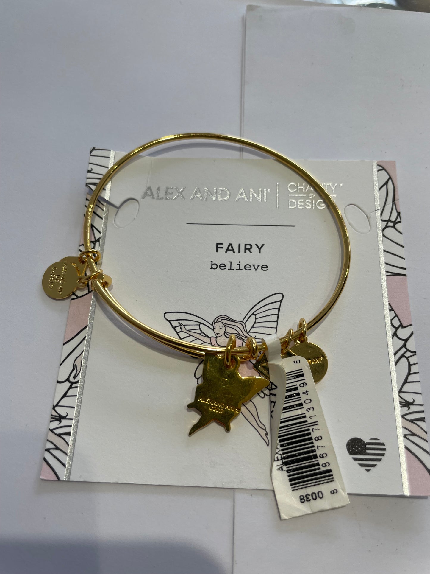 Alex and Ani Fairy Gold Color Bracelet