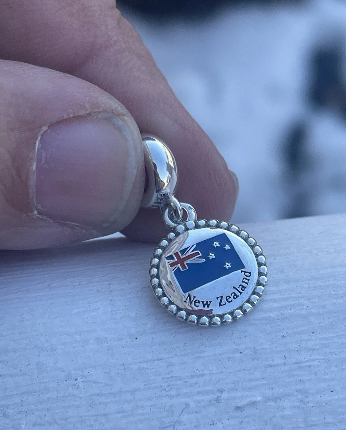 Pandora New Zealand Country Flag Exclusive Travel Dangle Charm
