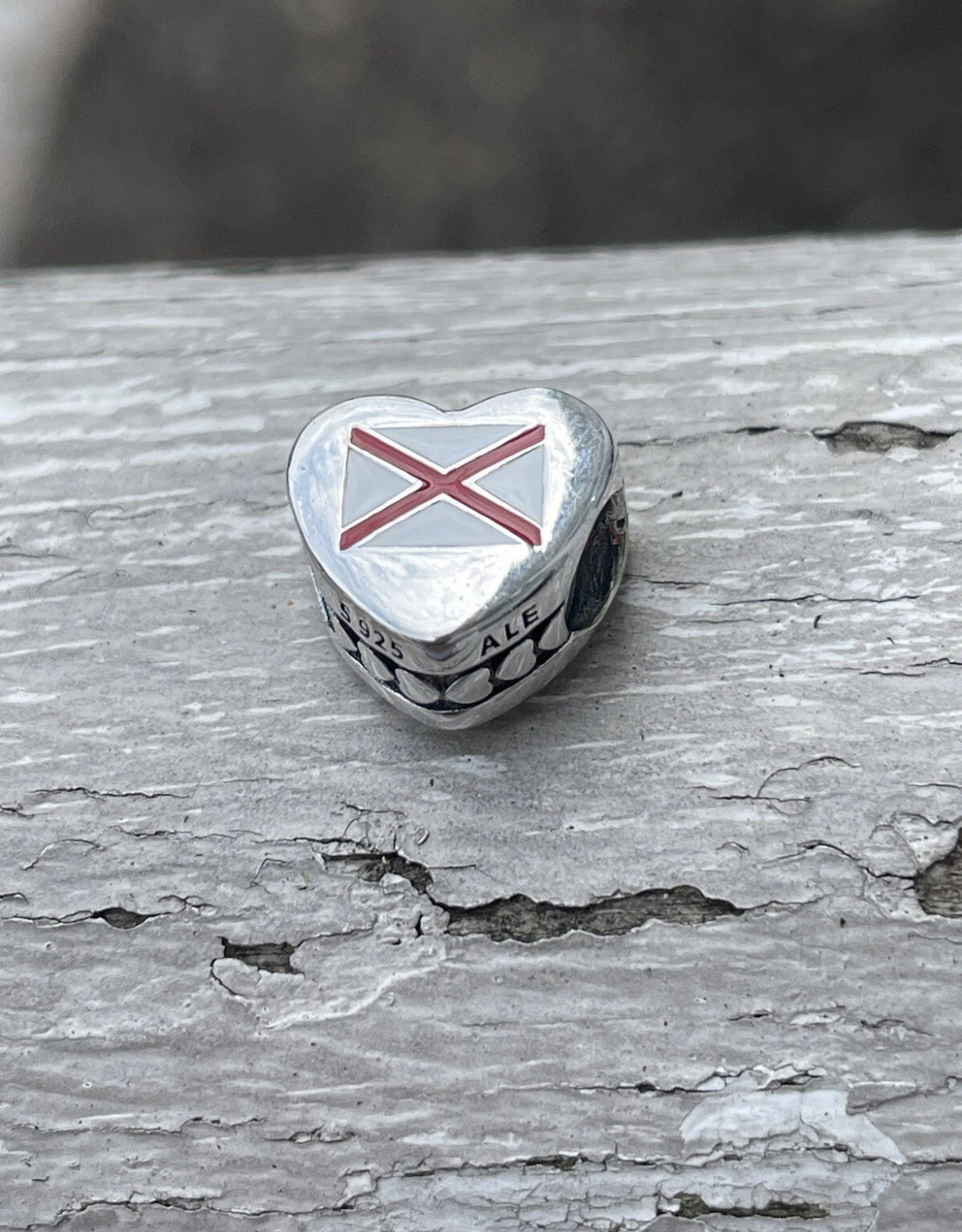 Pandora State Of Alabama Exclusive Heart Flag Destination Travel Vacation Charm