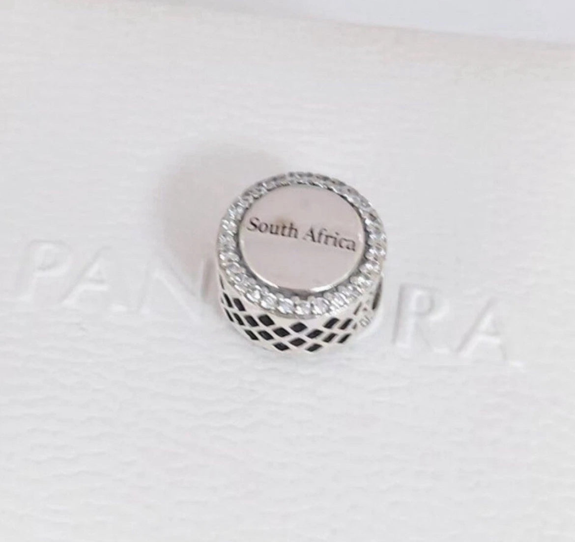 Rare Pandora South Africa Country Exclusive Round Signet Flag Charm