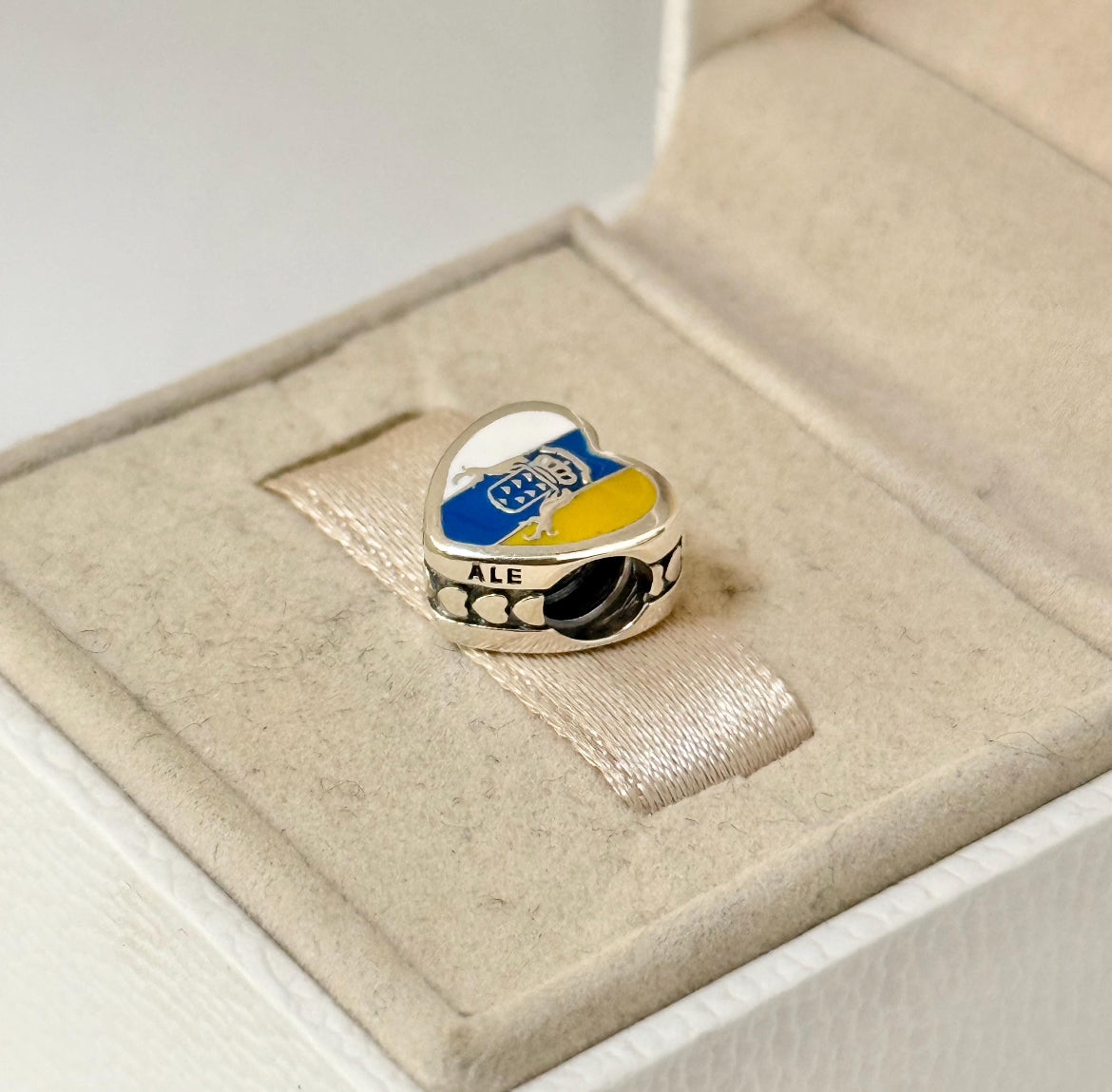 Pandora Azores Islands Exclusive Country Flag Colors Heart Charm