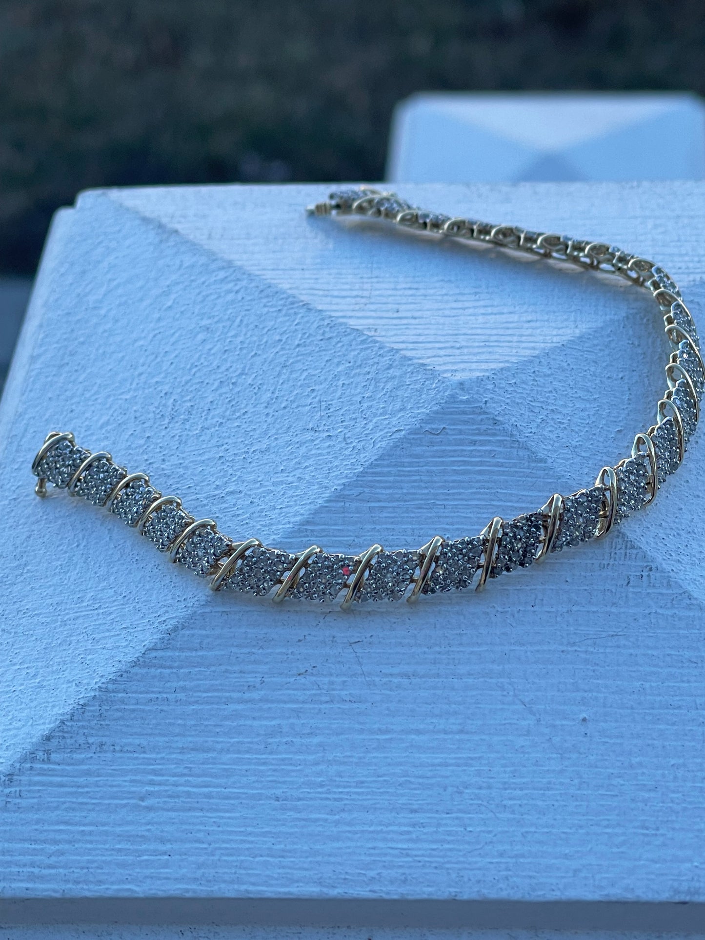 14k Gold 2.50ct Natural Diamond Tennis Bracelet 7”