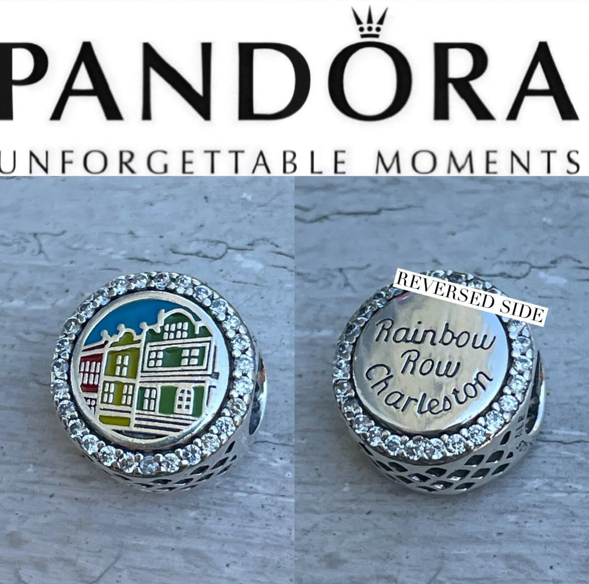 Pandora Charleston Rainbow Row South Carolina State Exclusive Travel Destination Vacation Charm