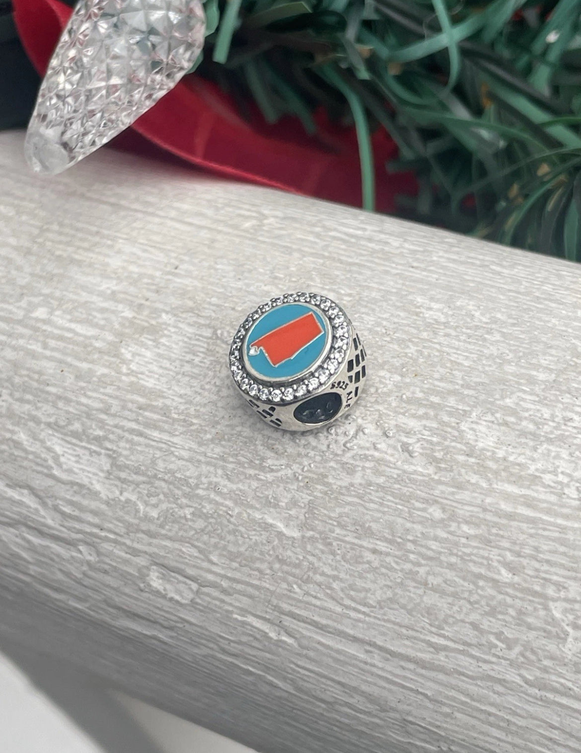 Pandora Orange Lake Alabama State Exclusive Round Signet Travel Destination Vacation Charm