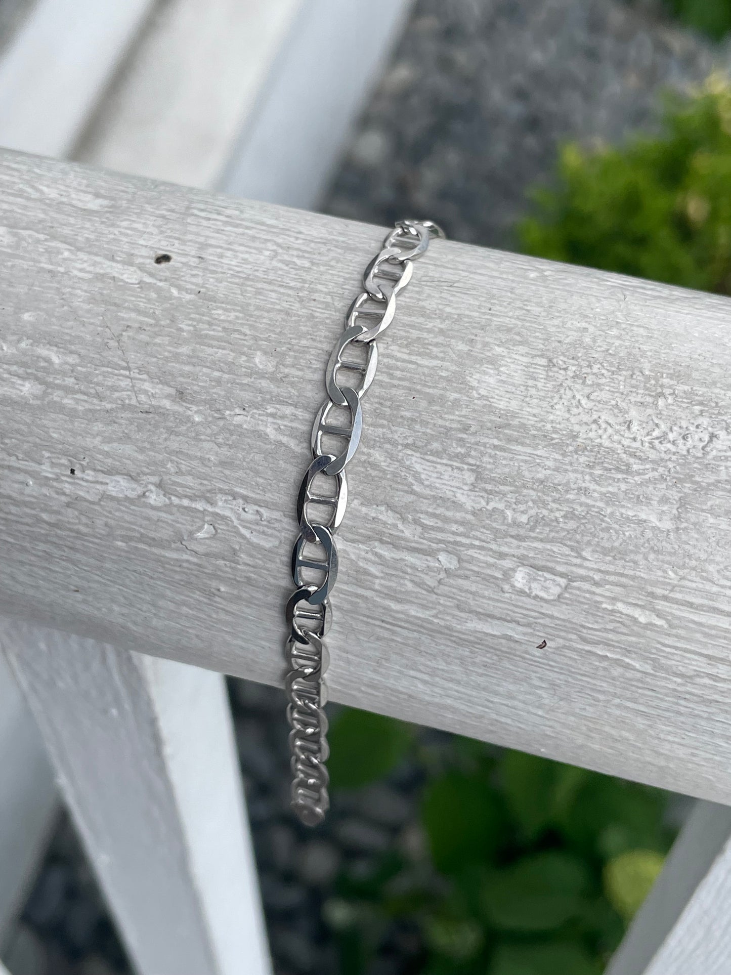 925 Sterling Silver Mariner Link Bracelet 8.5”