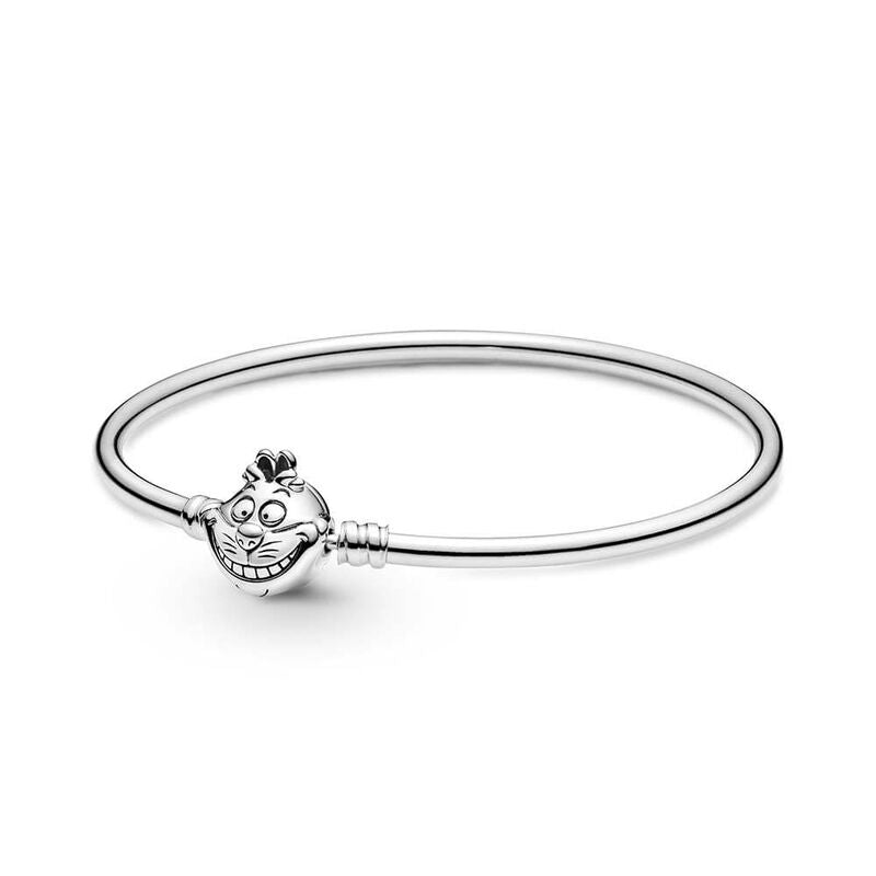 Pandora Disney Alice in Wonderland Cheshire Cat Clasp Moments Bangle 599343C00-18