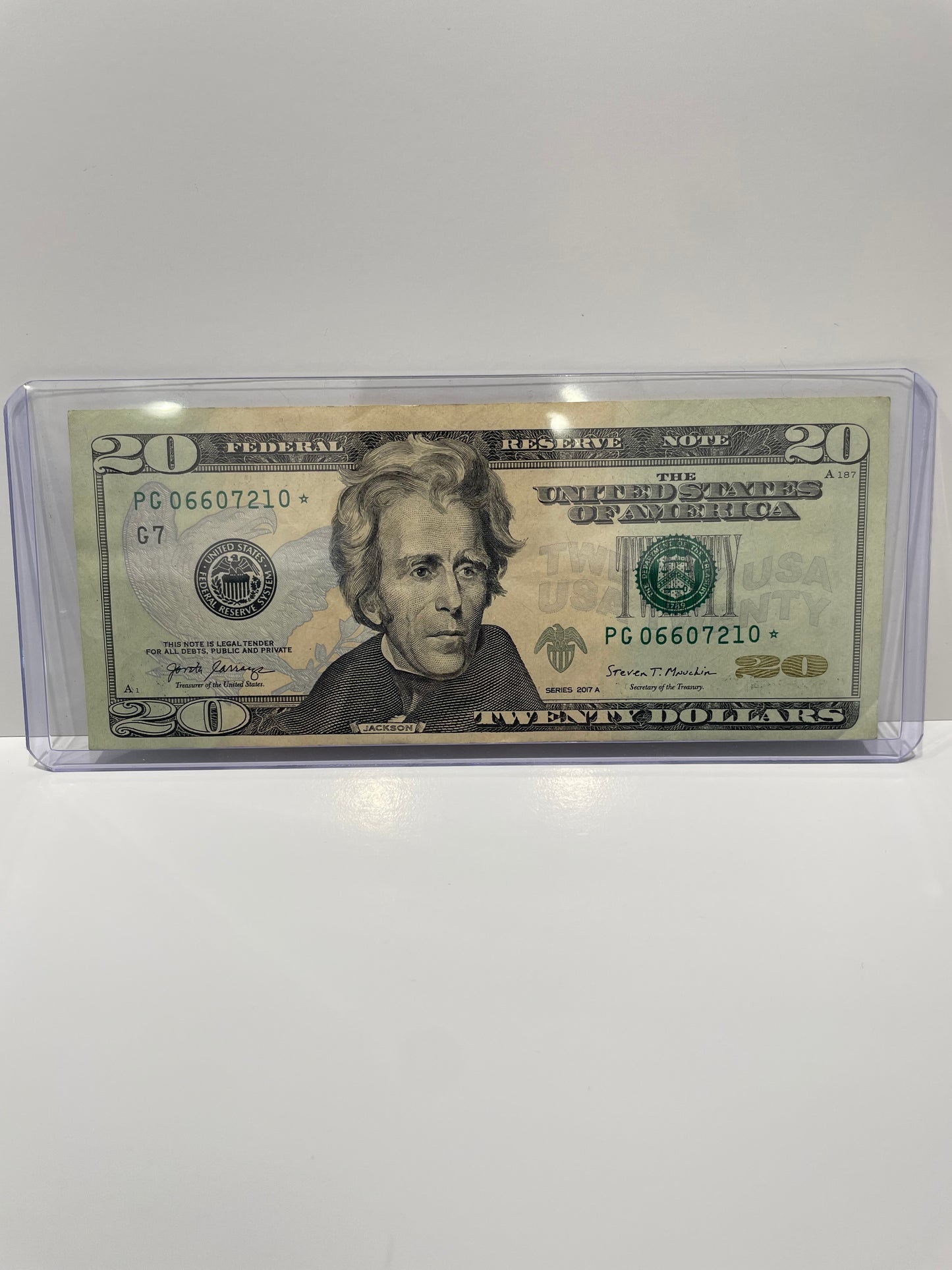 2017 A series U.S. $20 Star note bill