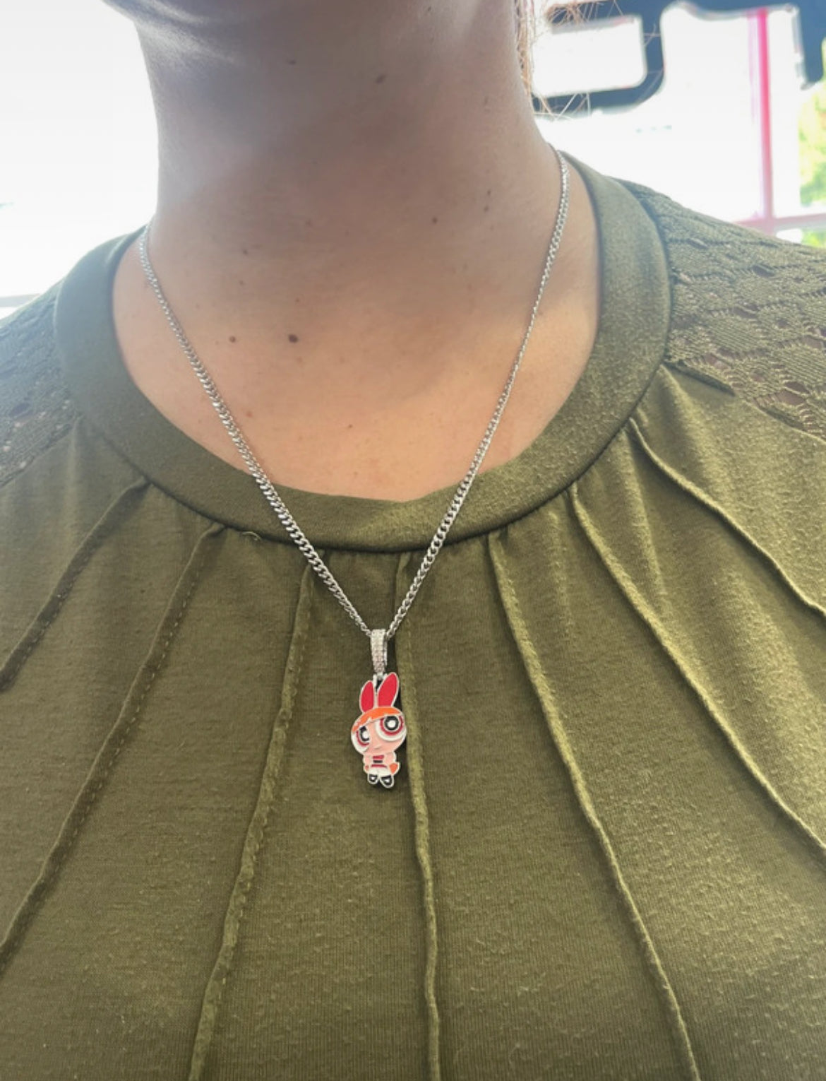 Powerpuff Girls Blossom Character Necklace