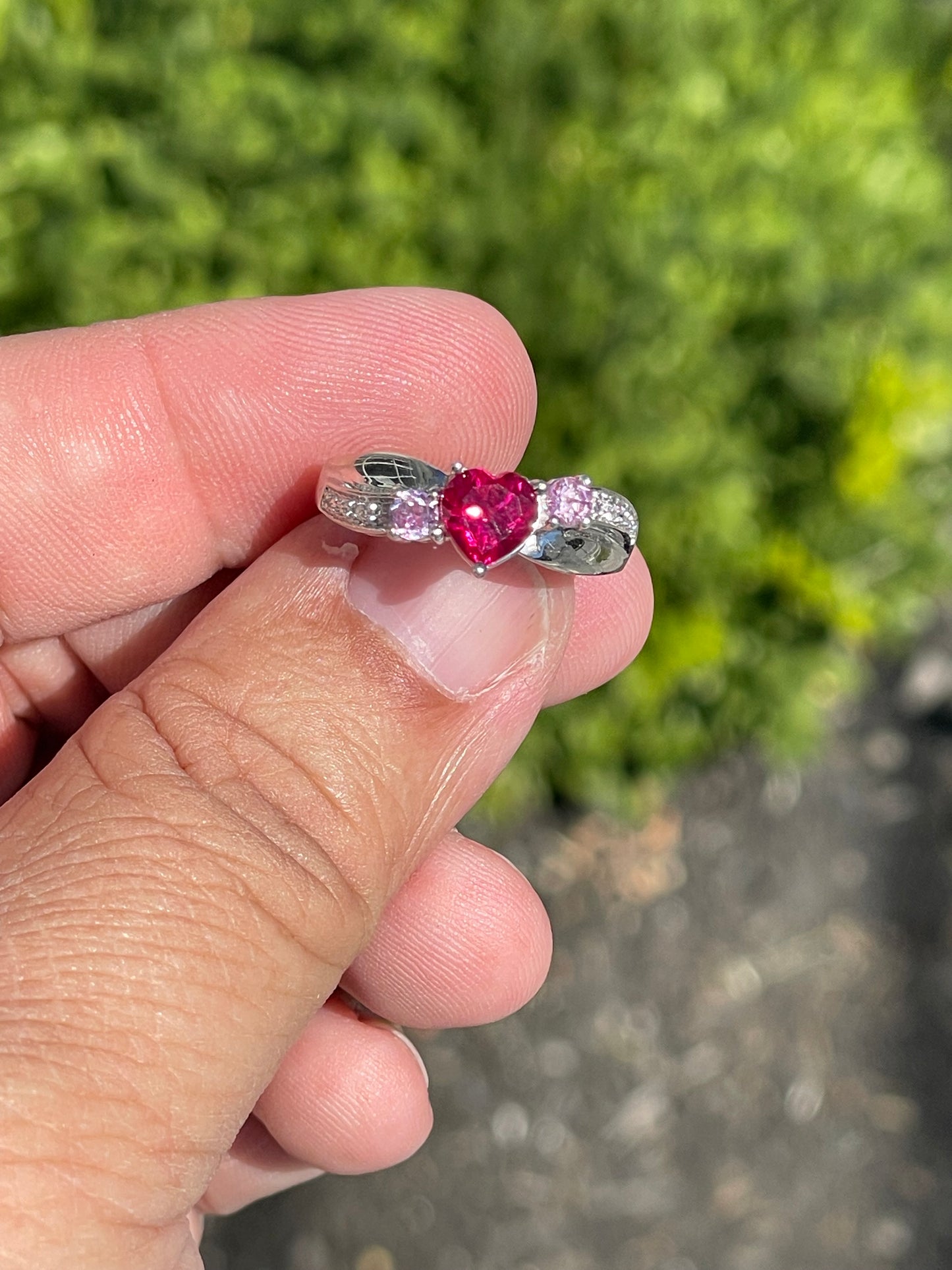 925 Sterling Silver Sweetheart Valentine Heart Ring