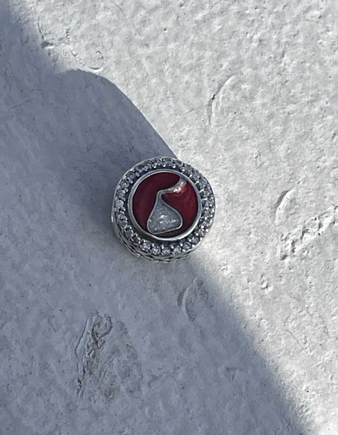 Pandora Hershey Pennsylvania Exclusive Hershey Kiss Logo Round Signet Charm